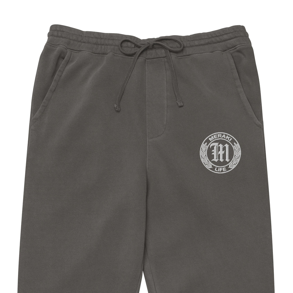 Coin Logo pigment-dyed sweatpants - Meraki 4 Life