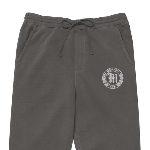 Coin Logo pigment-dyed sweatpants - Meraki 4 Life
