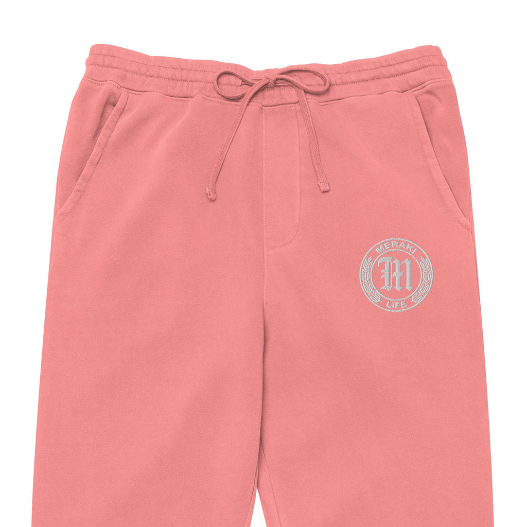 Coin Logo pigment-dyed sweatpants - Meraki 4 Life