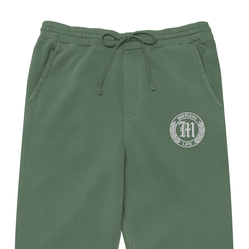 Coin Logo pigment-dyed sweatpants - Meraki 4 Life