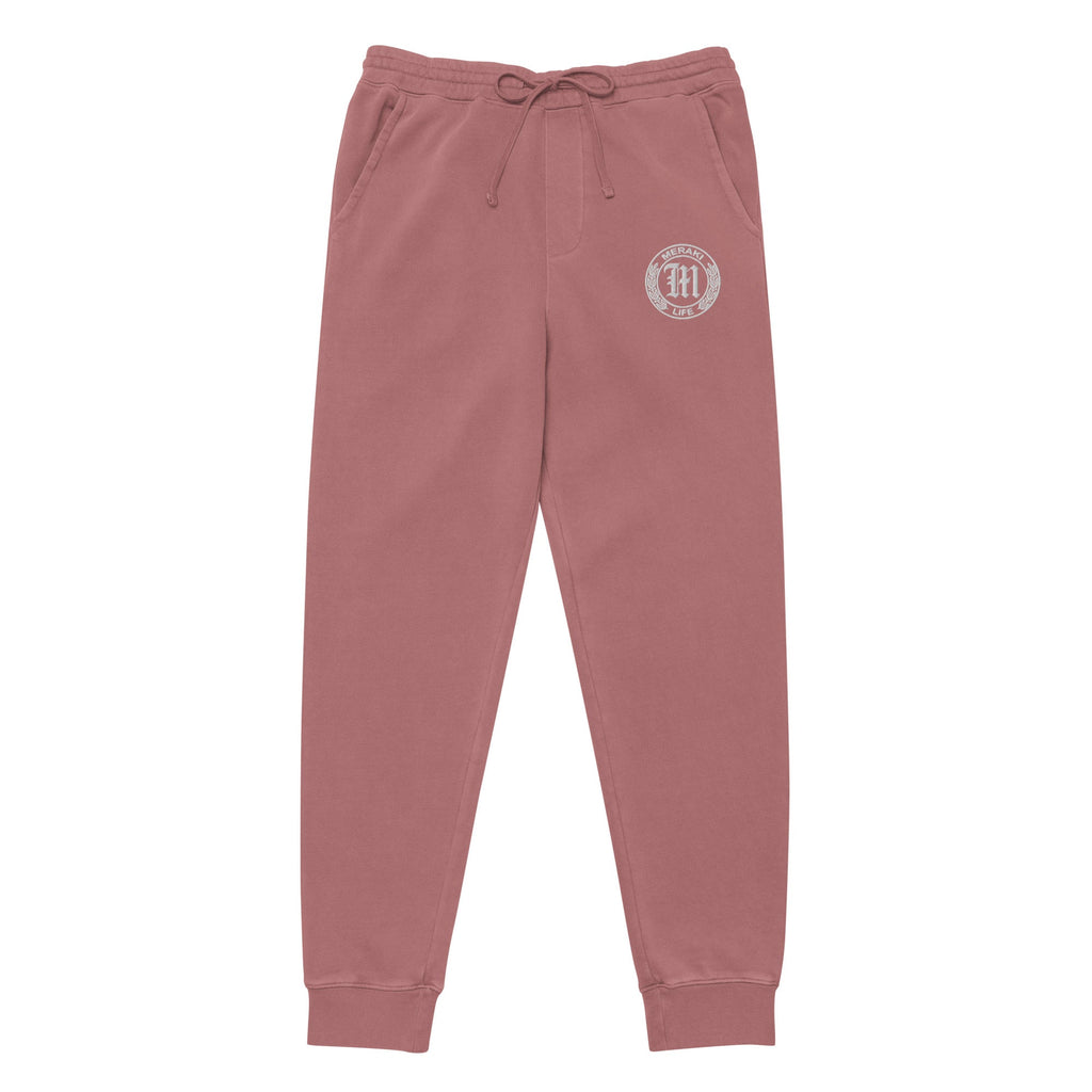 Coin Logo pigment-dyed sweatpants - Meraki 4 Life