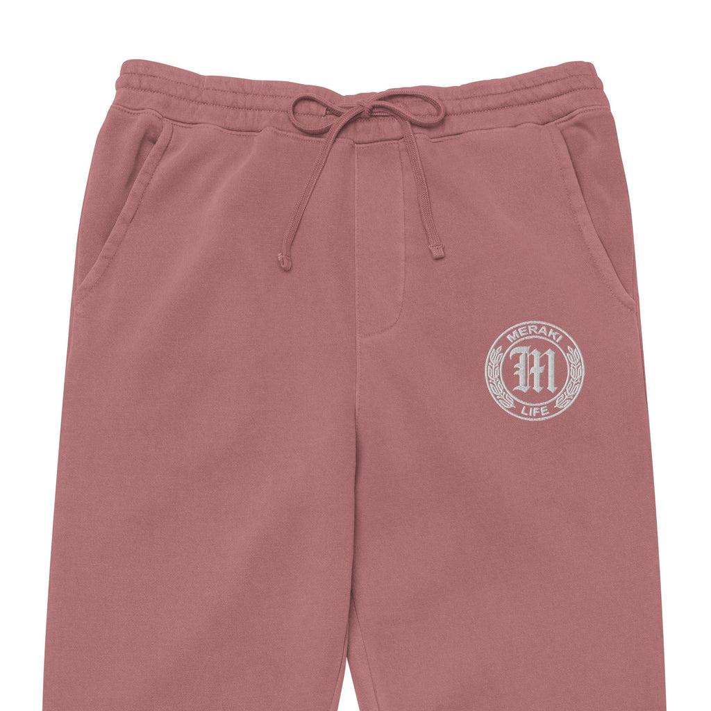 Coin Logo pigment-dyed sweatpants - Meraki 4 Life