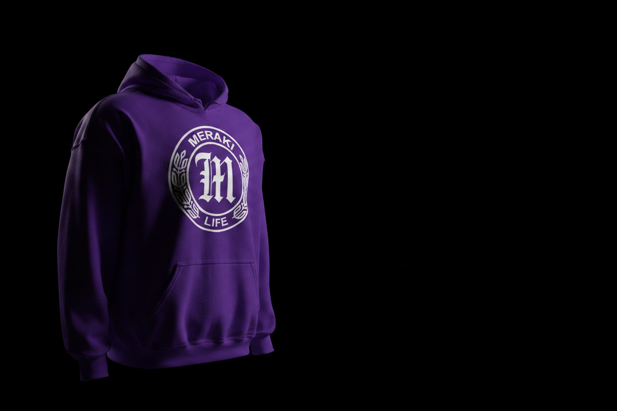 Meraki 4 Life — Purple Coin Logo Hero