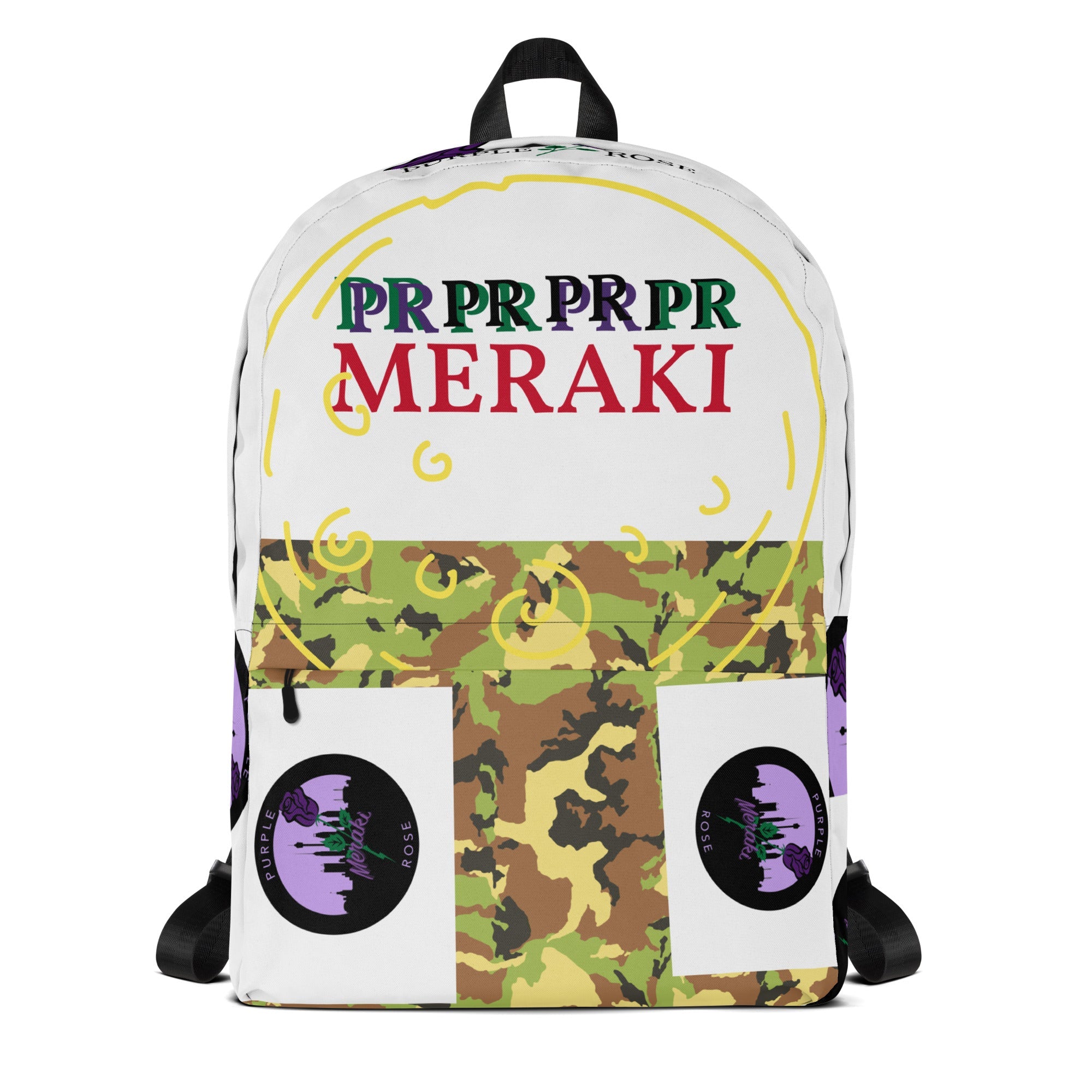 Meraki Purple Rose Backpack 1 - Meraki 4 Life