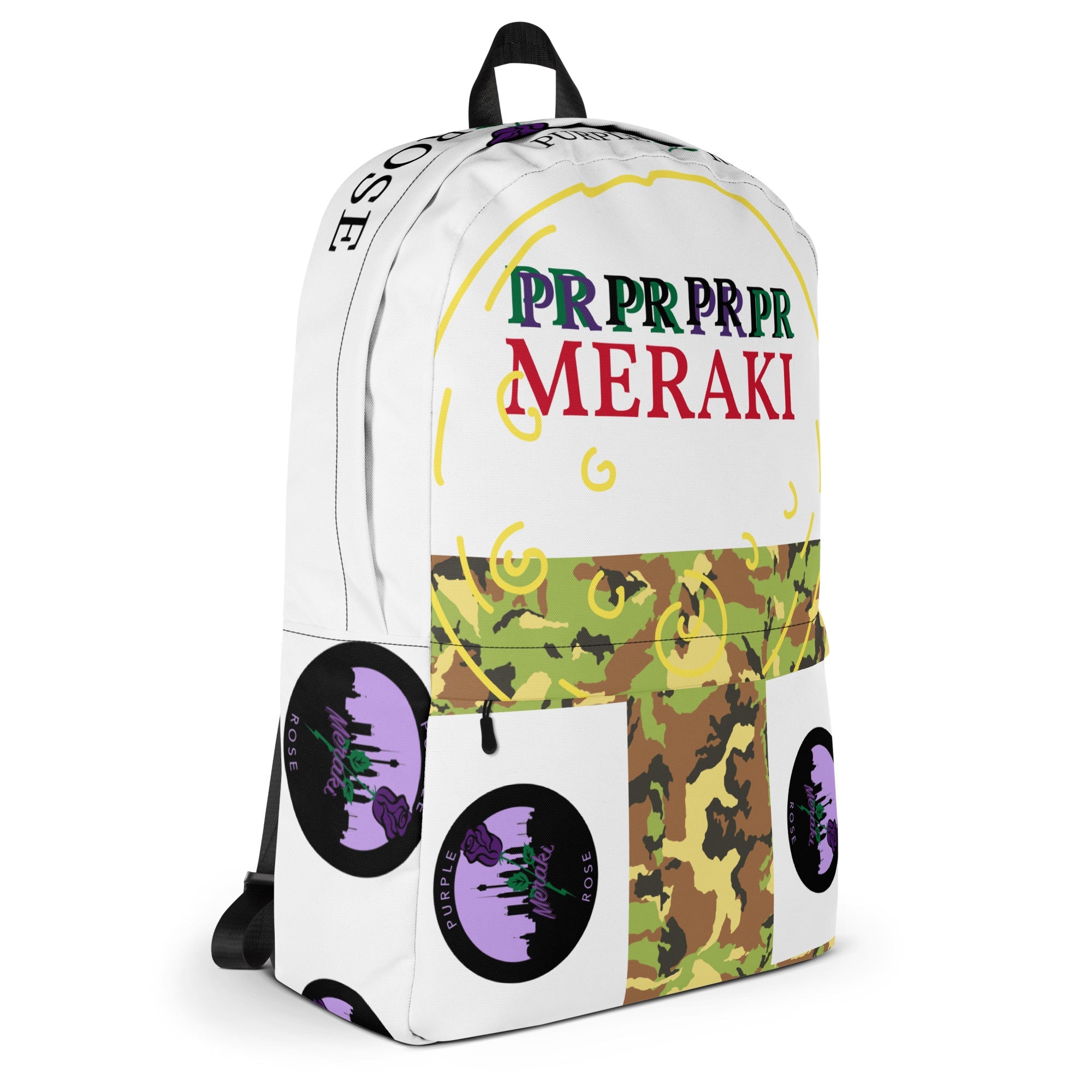 Meraki Purple Rose Backpack 1 - Meraki 4 Life