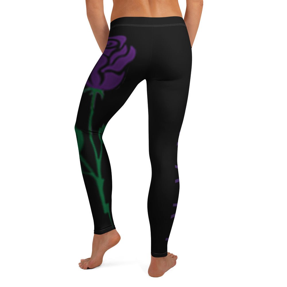 Meraki Purple Rose Leggings - Meraki 4 Life