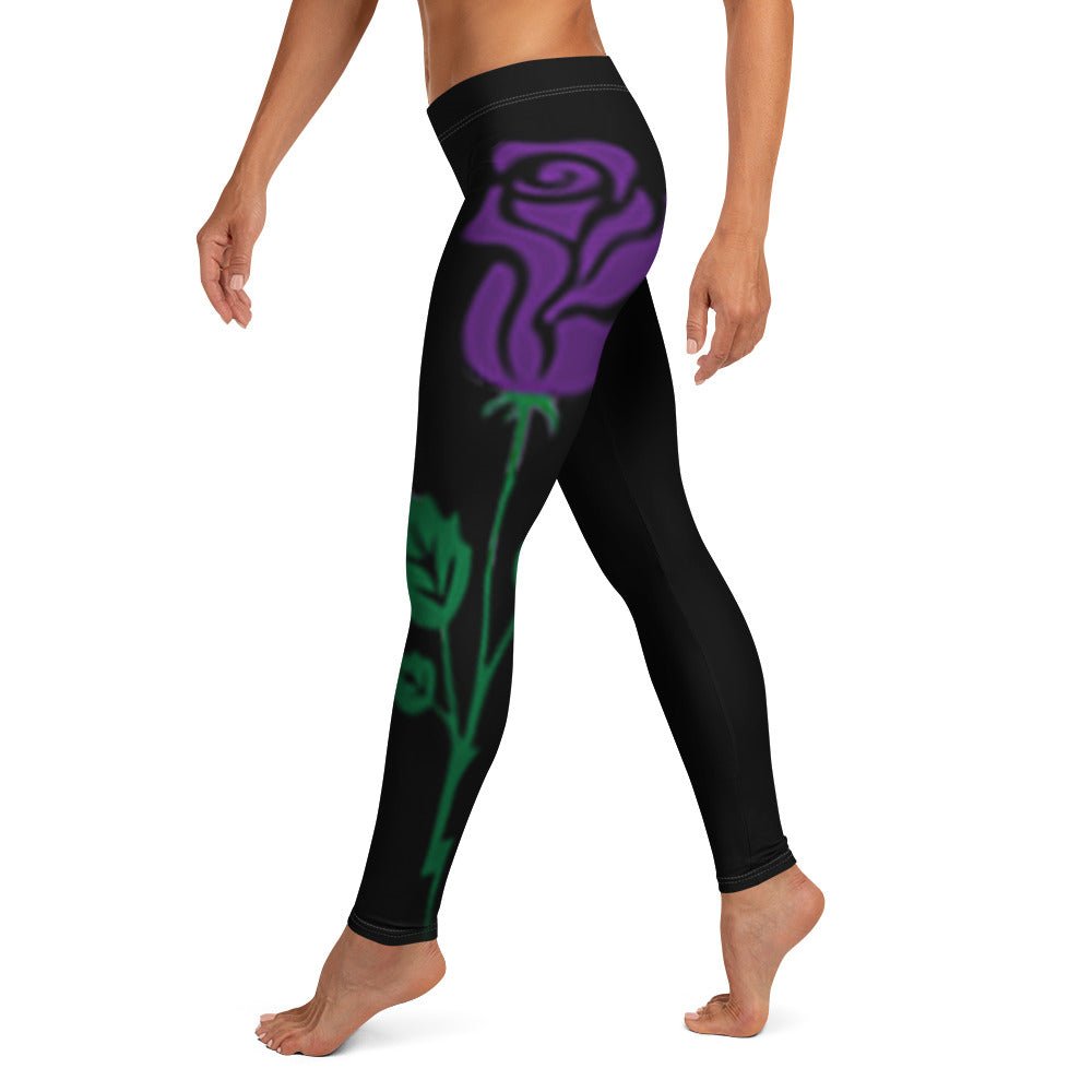 Meraki Purple Rose Leggings - Meraki 4 Life