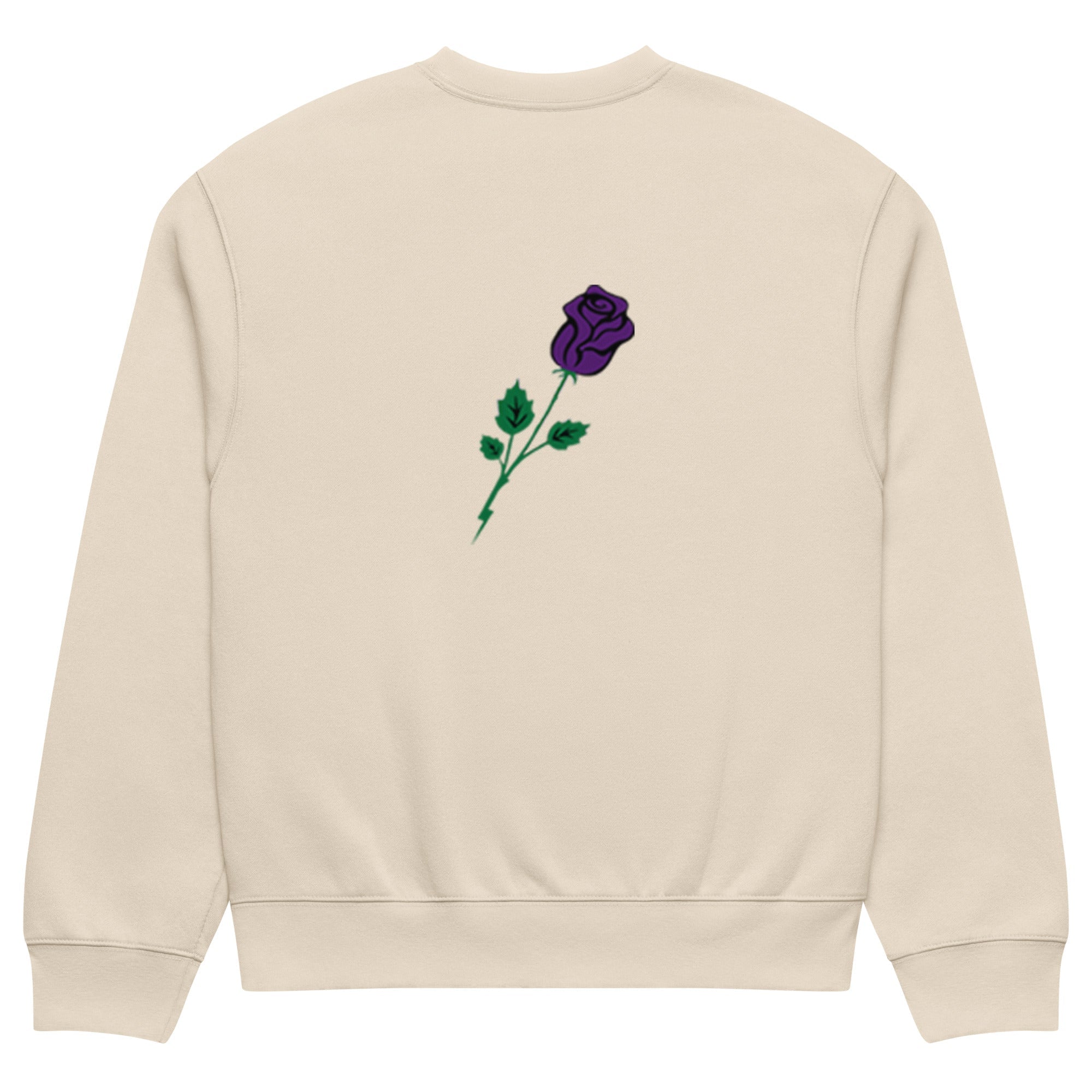 Meraki Purple Rose Oversized heavyweight sweatshirt - Meraki 4 Life