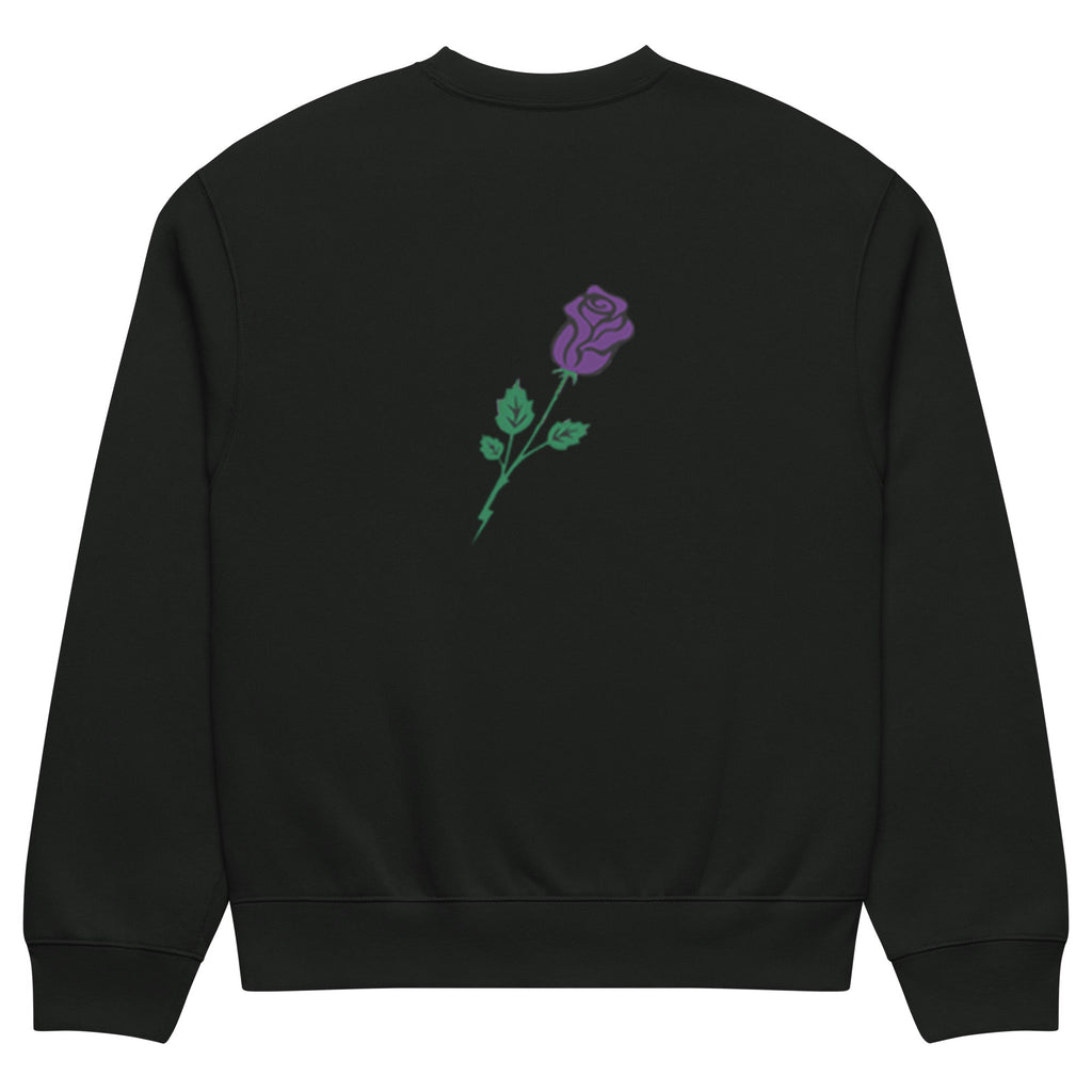 Meraki Purple Rose Oversized heavyweight sweatshirt - Meraki 4 Life
