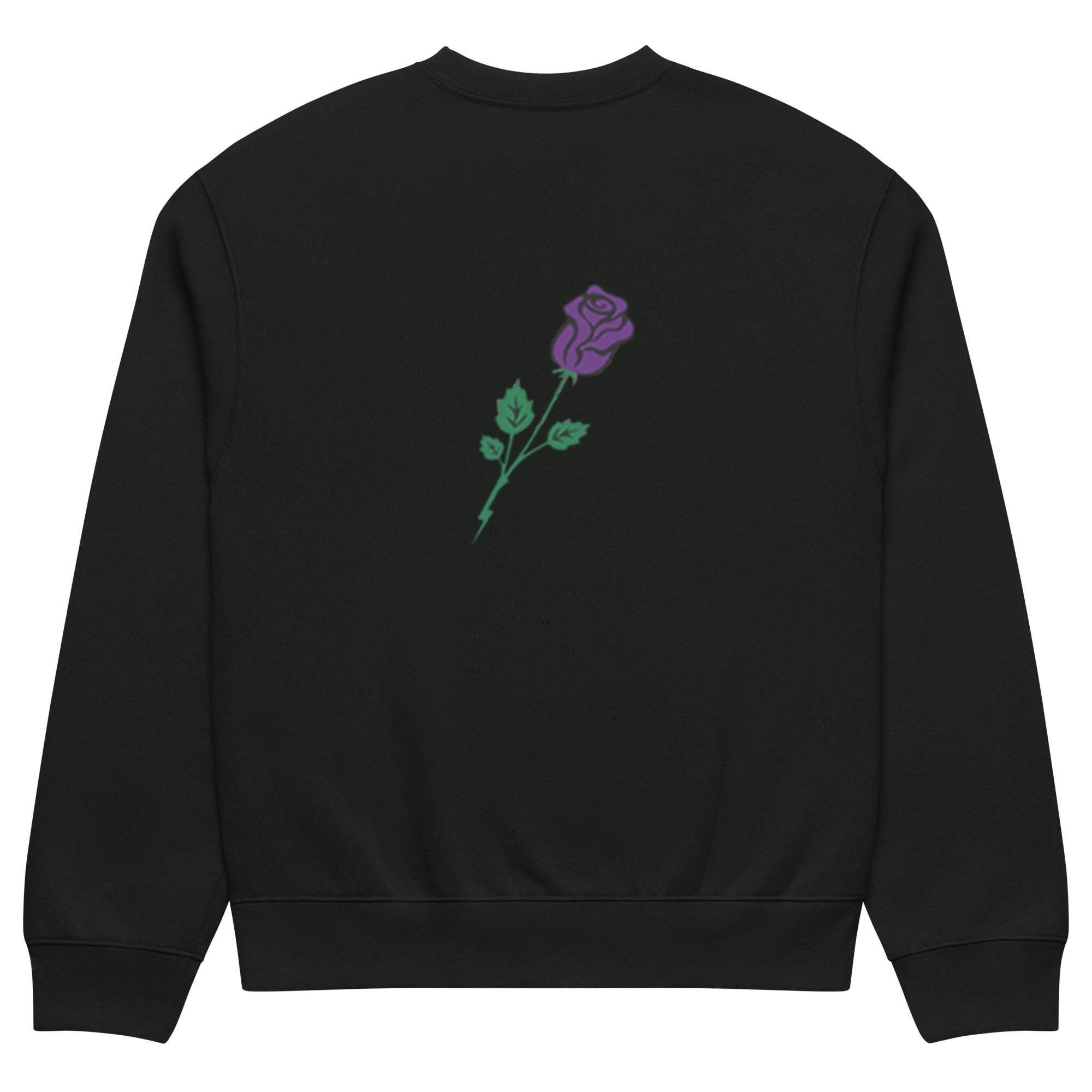 Meraki Purple Rose Oversized heavyweight sweatshirt - Meraki 4 Life