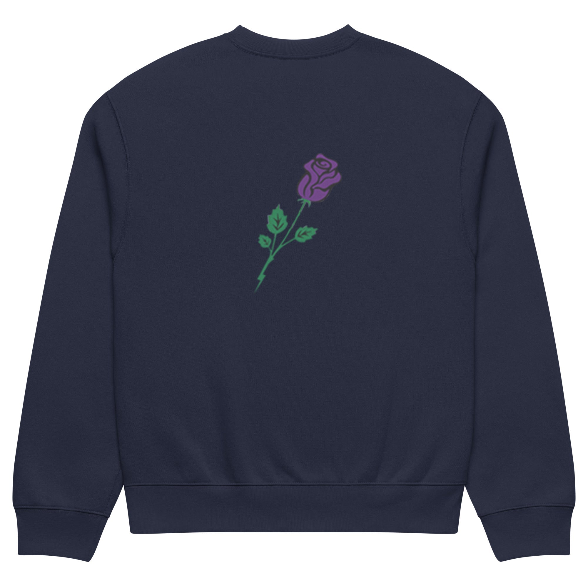 Meraki Purple Rose Oversized heavyweight sweatshirt - Meraki 4 Life
