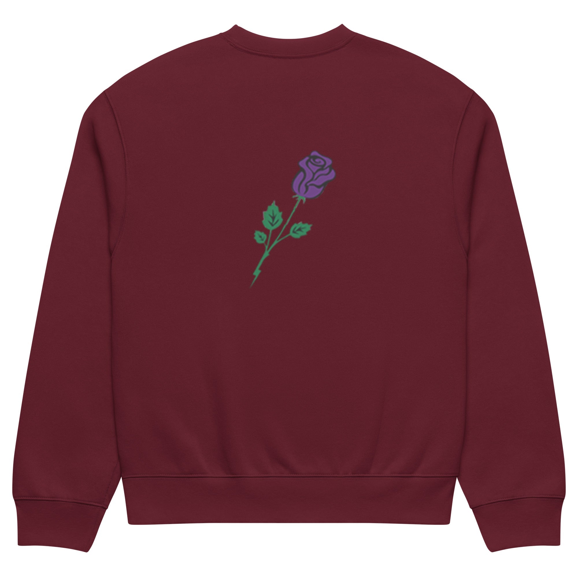 Meraki Purple Rose Oversized heavyweight sweatshirt - Meraki 4 Life