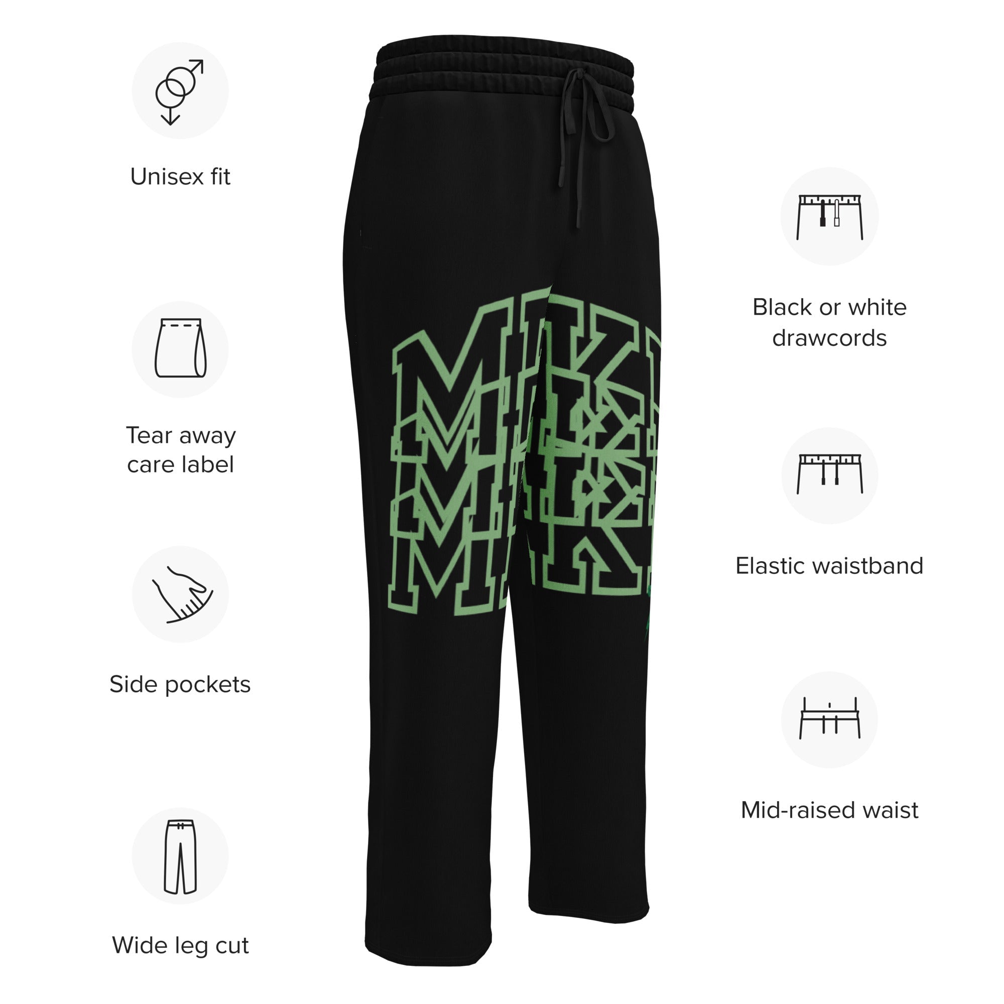 Meraki Purple Rose Wide-leg joggers - Meraki 4 Life